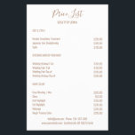 Simple White Brown Flyer<br><div class="desc">Modern, simple White Brown Flyer. Entworfen für Designer, Stylisten, Salons, Haare und Make-up Künstler, Nails und Lash Künstler, Wellness-Center und mehr.</div>