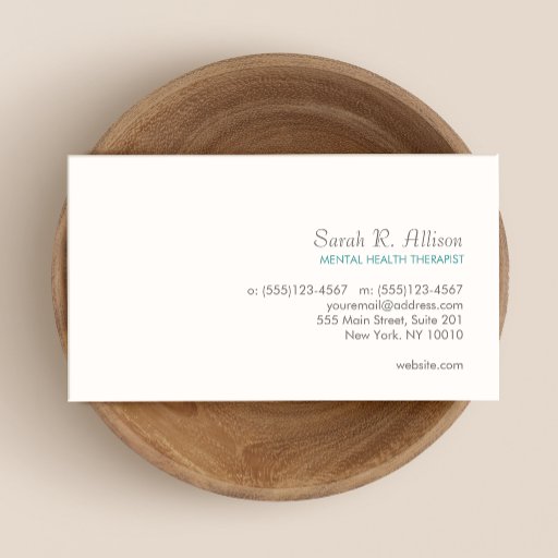 Customizable Simple White Business Card