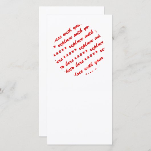 Simple White Circle Photo Frame (Front/Back)