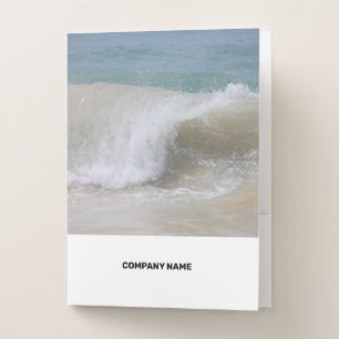 Simple White Corporate Flat Pocket Folder