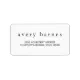 Simple White Creative Professional Modern Label | Zazzle
