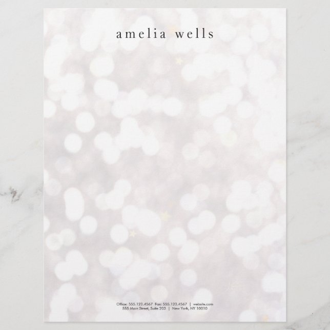 Simple White Creative Professional Modern Letterhead (Front)