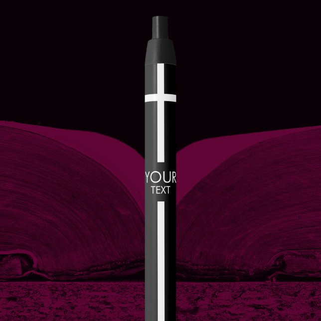 Simple White Cross on Black Pen (Creator Uploaded)