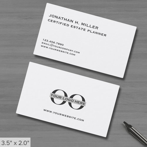 Simple White Custom Logo Business Card - Product | North Red Vine