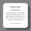Simple White Custom Product Ingredient Label | Zazzle