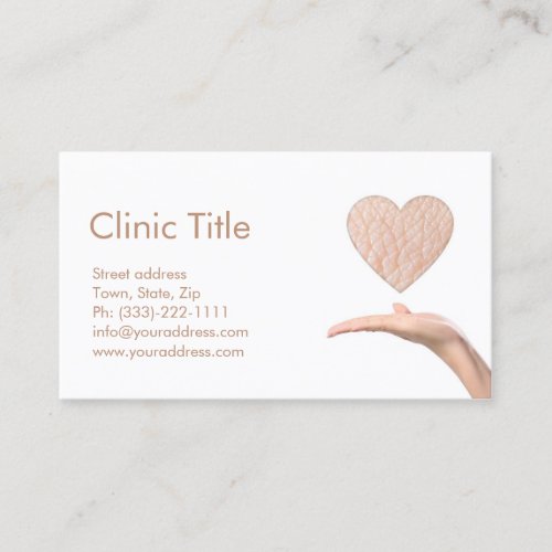 Simple White Dermatologist - Skin Doctor Card Business Cards