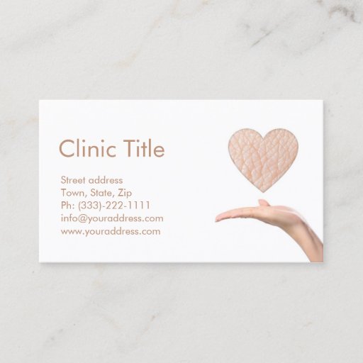 Customizable Simple White Dermatologist - Skin Doctor Card Business Cards