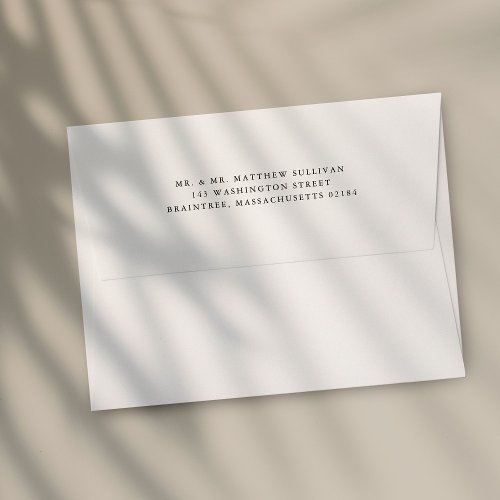 Simple White Envelope with Return Address