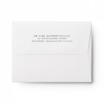 Simple White Envelope with Return Address Simple White Envelope with Return Address