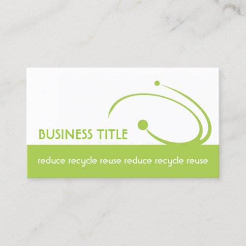Simple White Environmental Engineers Business Card