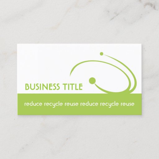 Customizable Simple White Environmental Engineers Business Card