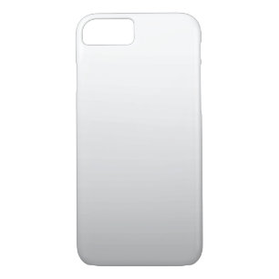 Simple White Gray Ombre Plain iPhone 7 Case