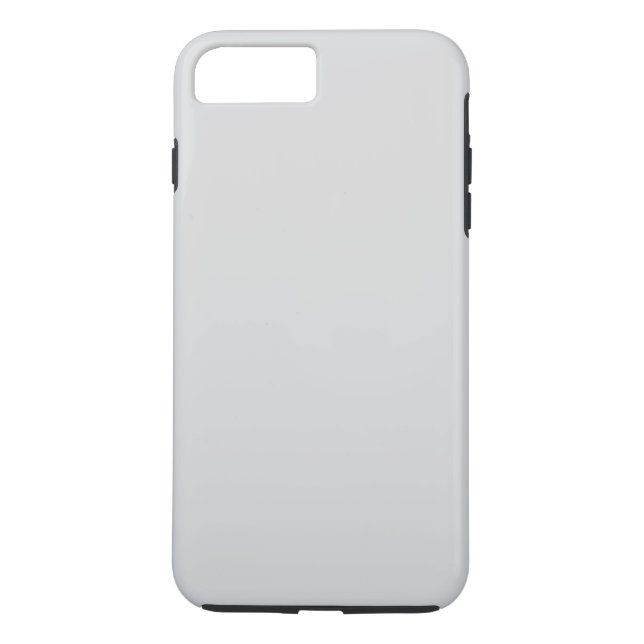Simple White Gray Ombre Plain Personalized Case-Mate iPhone Case (Back)