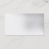 Simple White Grey Red Gold Modern Business Card (Back)