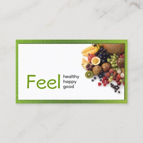 Healthy life  business card