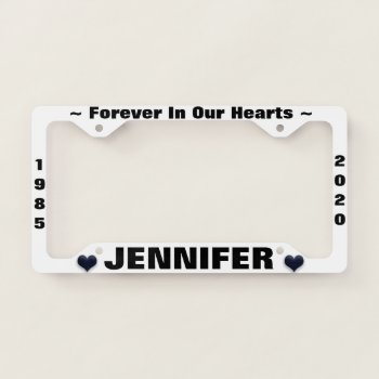 Simple White License Plate Frame by MemorialGiftShop at Zazzle