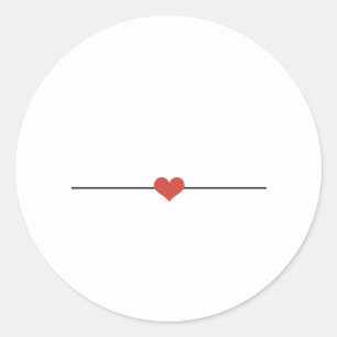 Simple white make your own Classic Round Sticker