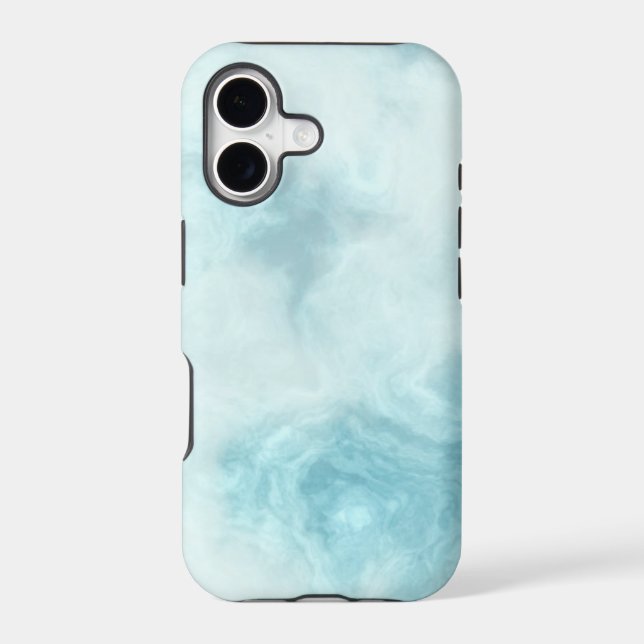 Simple White Marble Texture Personalized Iphone Case (Back)