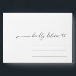 Simple White Minimalist  Wedding Envelope<br><div class="desc">Designed to coordinate with for the «Pure» Wedding Invitation Collection. To change details,  click «Details». To move the text or change the size,  font,  or color,  click «Edit using Design Tool». View the collection link on this page to see all of the matching items in this beautiful design.</div>