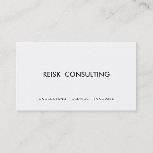 Customizable Simple White Modern Consulting Professional Business Cards