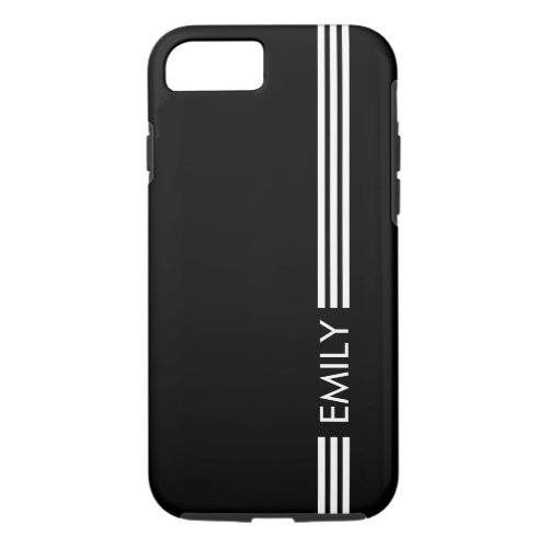 Simple White Stripes iPhone 87 Case