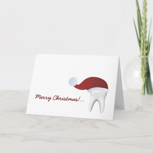 Simple White Tooth Christmas Greeting Card