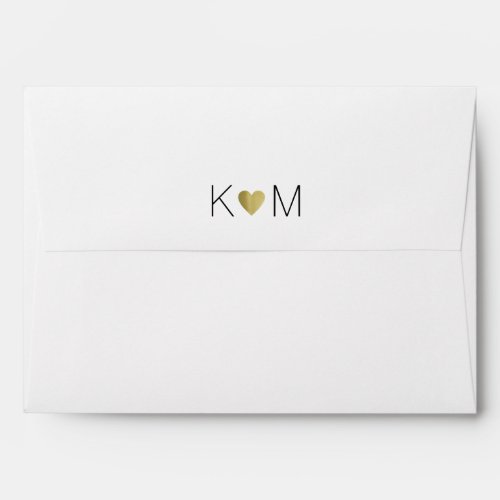 simple white wedding envelope