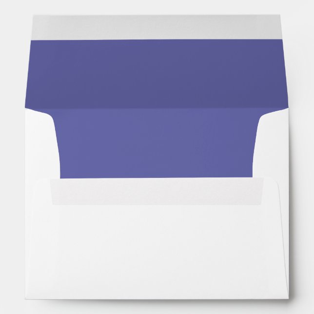 Simple White Wedding Modern Minimalist Envelope (Back (Bottom))