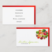 Simple White With Red Border Healthy Life/ Card | Zazzle