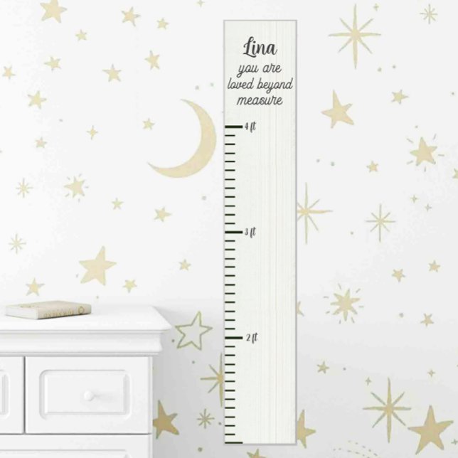 Simple White Wood Beyond Measure Growth Chart (Creator Uploaded)