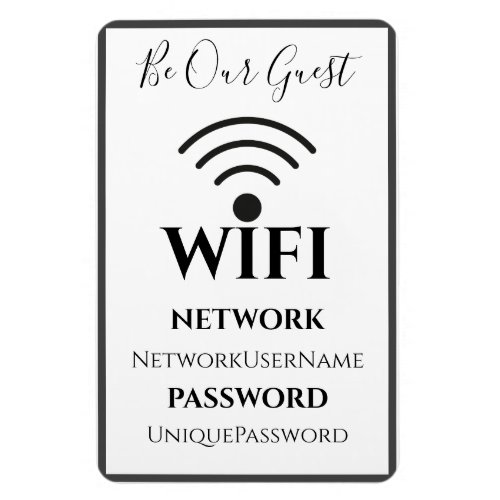 Simple  WiFi Sign Magnet