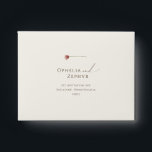 Simple Wildflower | Beige Self Addressed RSVP Envelope<br><div class="desc">This simple wildflower | beige self-addressed RSVP envelope is perfect for your whimsical boho wedding. The singular bright, enchanted pink floral gives this product an artsy and delicate feel that is a simple modern design. This look will go well with any wedding season: spring, summer, fall, or winter! Please feel...</div>