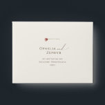 Simple Wildflower | Beige Self Addressed RSVP Envelope<br><div class="desc">This simple wildflower | beige self-addressed RSVP envelope is perfect for your whimsical boho wedding. The singular bright, enchanted pink floral gives this product an artsy and delicate feel that is a simple modern design. This look will go well with any wedding season: spring, summer, fall, or winter! Please feel...</div>