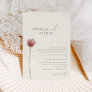 Simple Wildflower | Beige Traditional Wedding Invitation