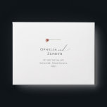 Simple Wildflower | Self Addressed RSVP Envelope<br><div class="desc">This simple wildflower | self-addressed RSVP envelope is perfect for your whimsical boho wedding. The singular bright, enchanted pink floral gives this product an artsy and delicate feel that is a simple modern design. This look will go well with any wedding season: spring, summer, fall, or winter! Please feel free...</div>