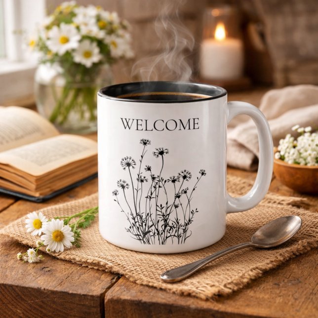 Simple Wildflowers Welcome Mug (Creator Uploaded)