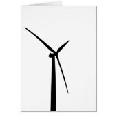 Simple wind turbine green energy silhouette (Front)