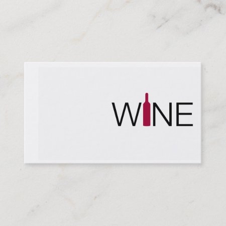 Simple Wine Business Card