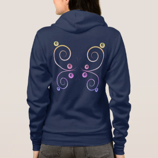 simple wings butterfly hoodie
