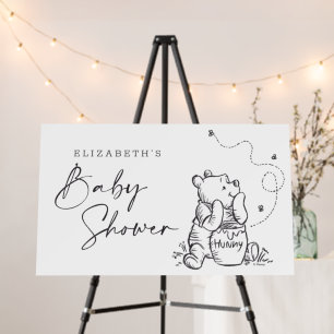 Simple Winnie the Pooh Baby Shower Foam Board