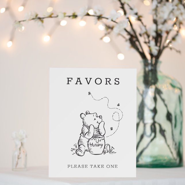 Simple Winnie the Pooh Baby Shower Foam Board (In Situ (Wedding))