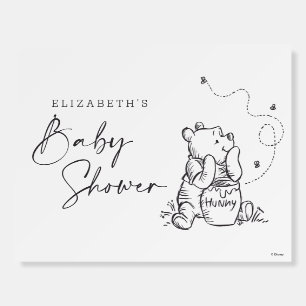Simple Winnie the Pooh Baby Shower Foam Board