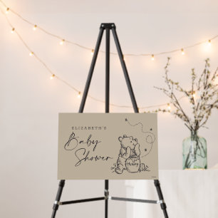 Simple Winnie the Pooh Baby Shower Foam Board