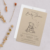 Winnie the Pooh Baby Shower Invitation, 20 Invitations Per Set, Envelopes  Included, 5 Inches by 7Inc…See more Winnie the Pooh Baby Shower Invitation