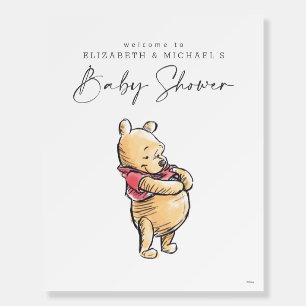 Simple Winnie the Pooh Baby Shower Welcome Foam Board