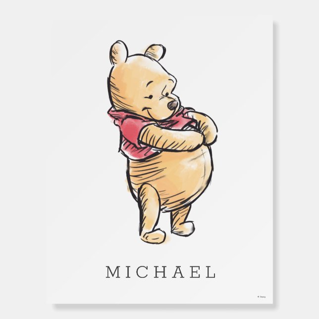 Simple Winnie the Pooh Foam Board (Front)