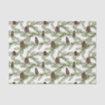 Simple Winter Fir Cone Watercolor Christmas Tissue Paper<br><div class="desc">Looking for a modern and simple tissue paper that will make your holiday wrapping gorgeously unique? Our Simple Winter Fir Cone Watercolor Christmas Tissue Paper is decorated with hand painted fir cones with winter botanical greenery watercolor designs. Making it perfect for wrapping jewellery, small gifts, party favors and allows for...</div>