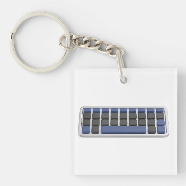 Simple wireless keyboard keychain (Front)