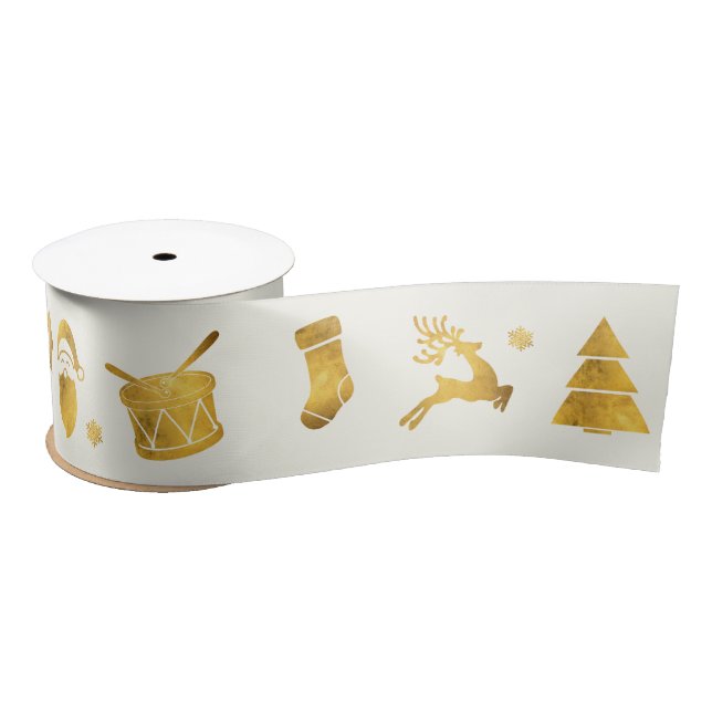 Simple Wishes • Christmas Elements • Milky White Satin Ribbon (Spool)