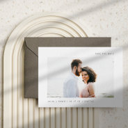 Simple Wishes | Photo Wedding Save The Date Magnetic Invitation at Zazzle